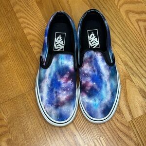 Galaxy Slip on Vans Women’s size 8. In good condition.